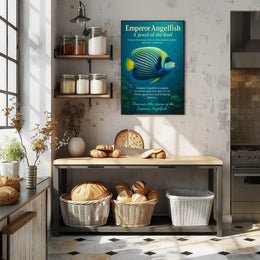 Emperor Angelfish A Jewel of the Reef Poster