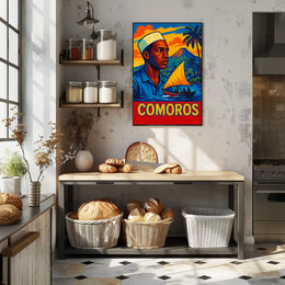 Comoros Vibrant Island Life Poster