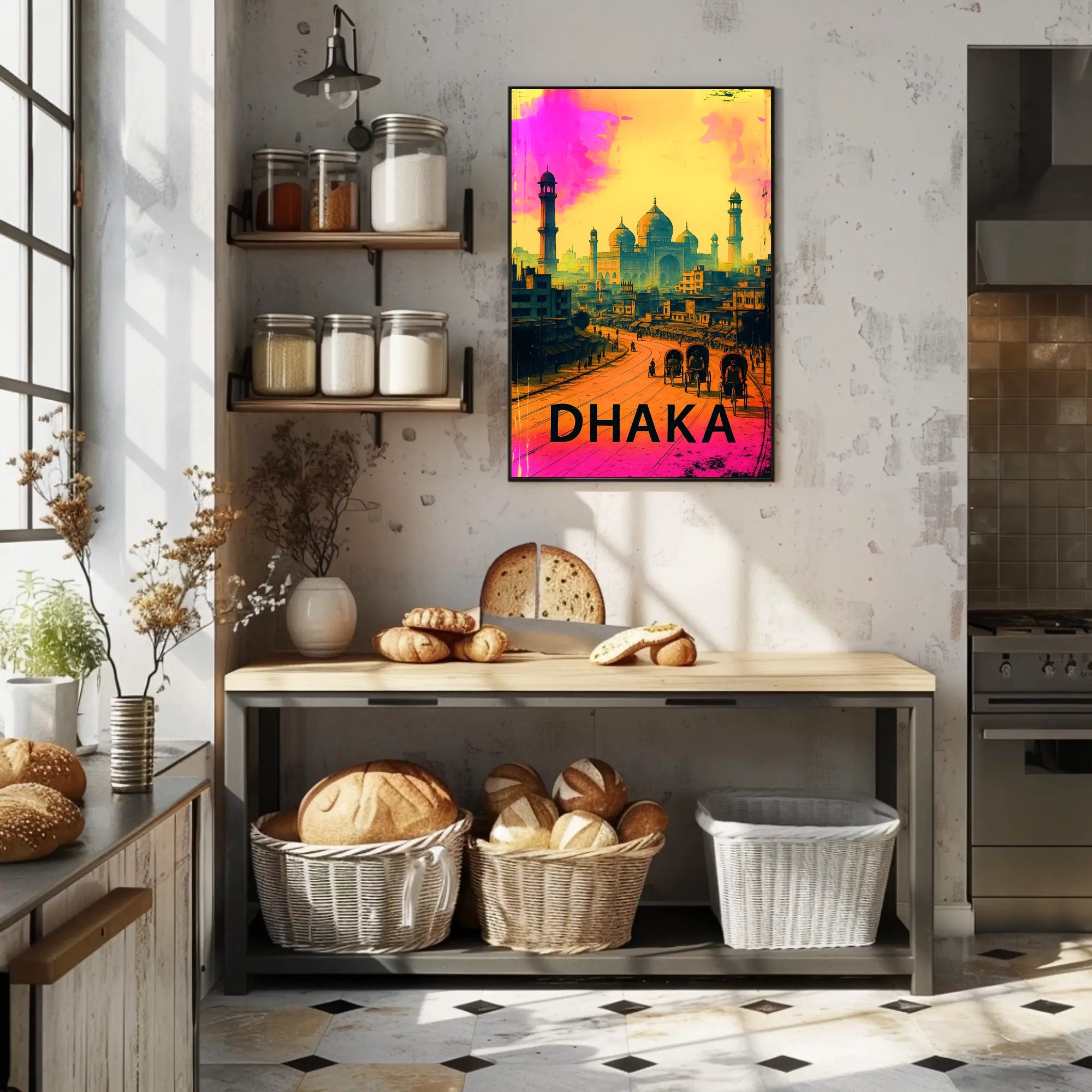 Dhaka Cityscape Poster PosterGoat