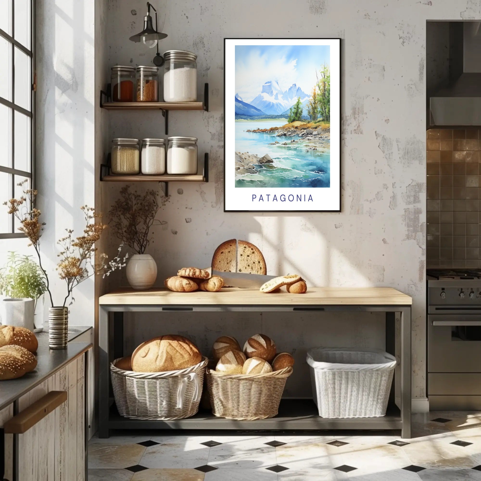 Patagonian Landscape Scenic View National Park Poster PosterGoat