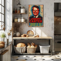 Jimmy Carter 39th President of the United States Street Art Mashup Poster