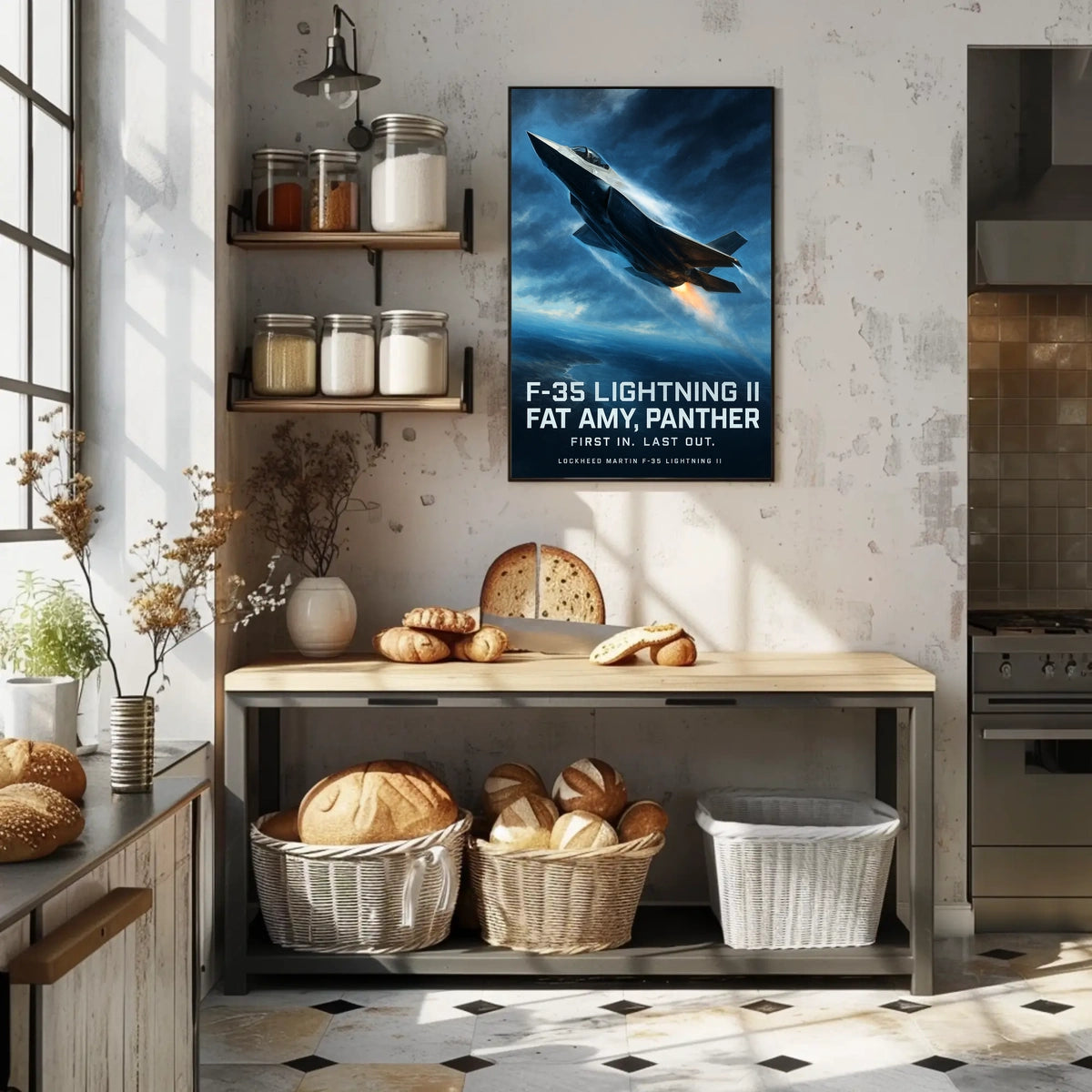 F-35 Lightning II First In, Last Out Poster