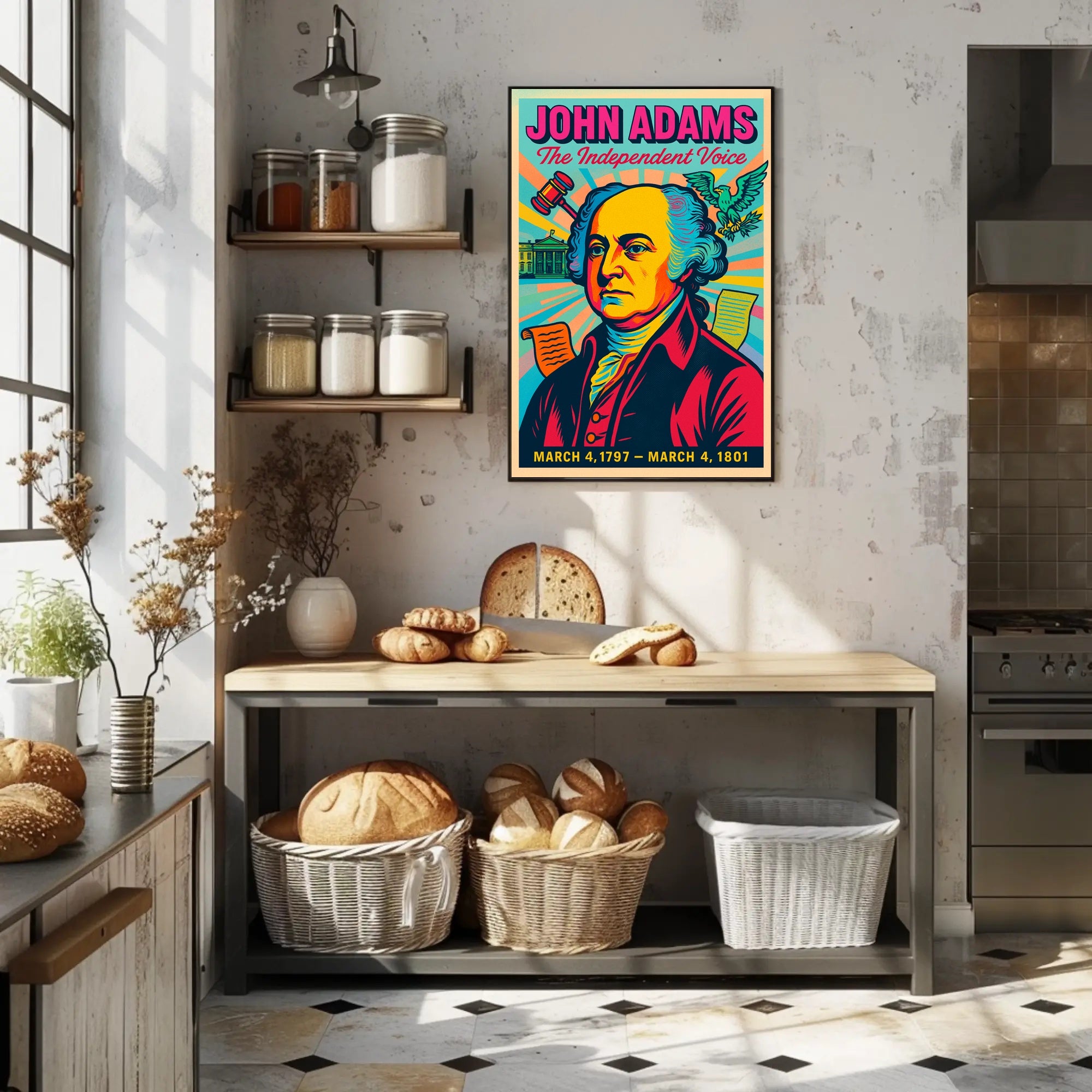 John Adams The Independent Voice Poster PosterGoat