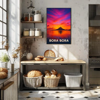 Bora Bora Sunset Poster