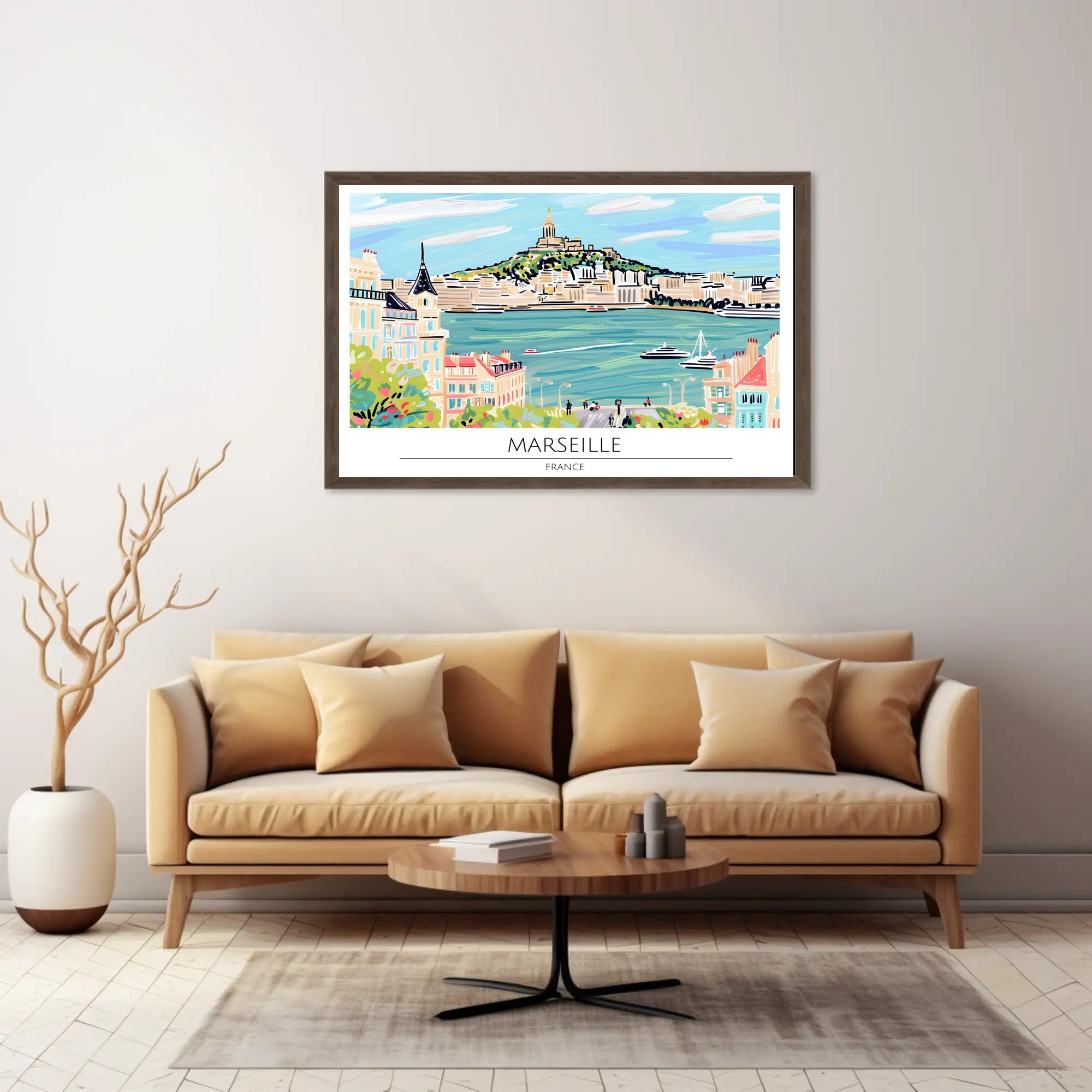 Scenic View of Marseille Poster PosterGoat