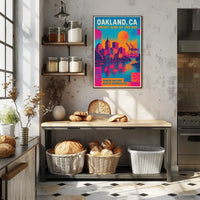 Oakland, Ca Bright Side Of The Bay Poster