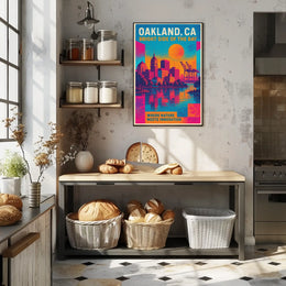 Oakland, Ca Bright Side Of The Bay Poster