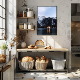 Mountain Dusk Tranquility in Alpine Setting National Park Poster