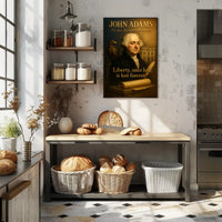 John Adams Vintage Patriotic Historical or Presidential Poster PosterGoat