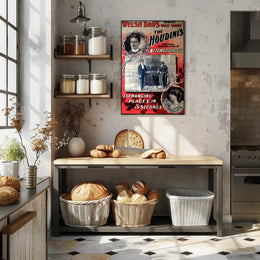 The Houdinis Vintage Magic Show Cultural or Heritage Poster
