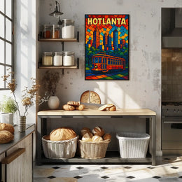 Hotlanta Skyline Poster