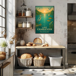 Lake Charlevoix Scenic Beauty Wall Art Travel Poster