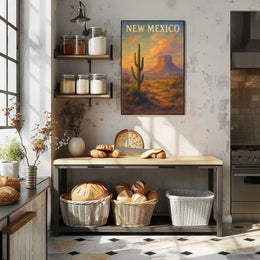New Mexico Desert Landscape Poster