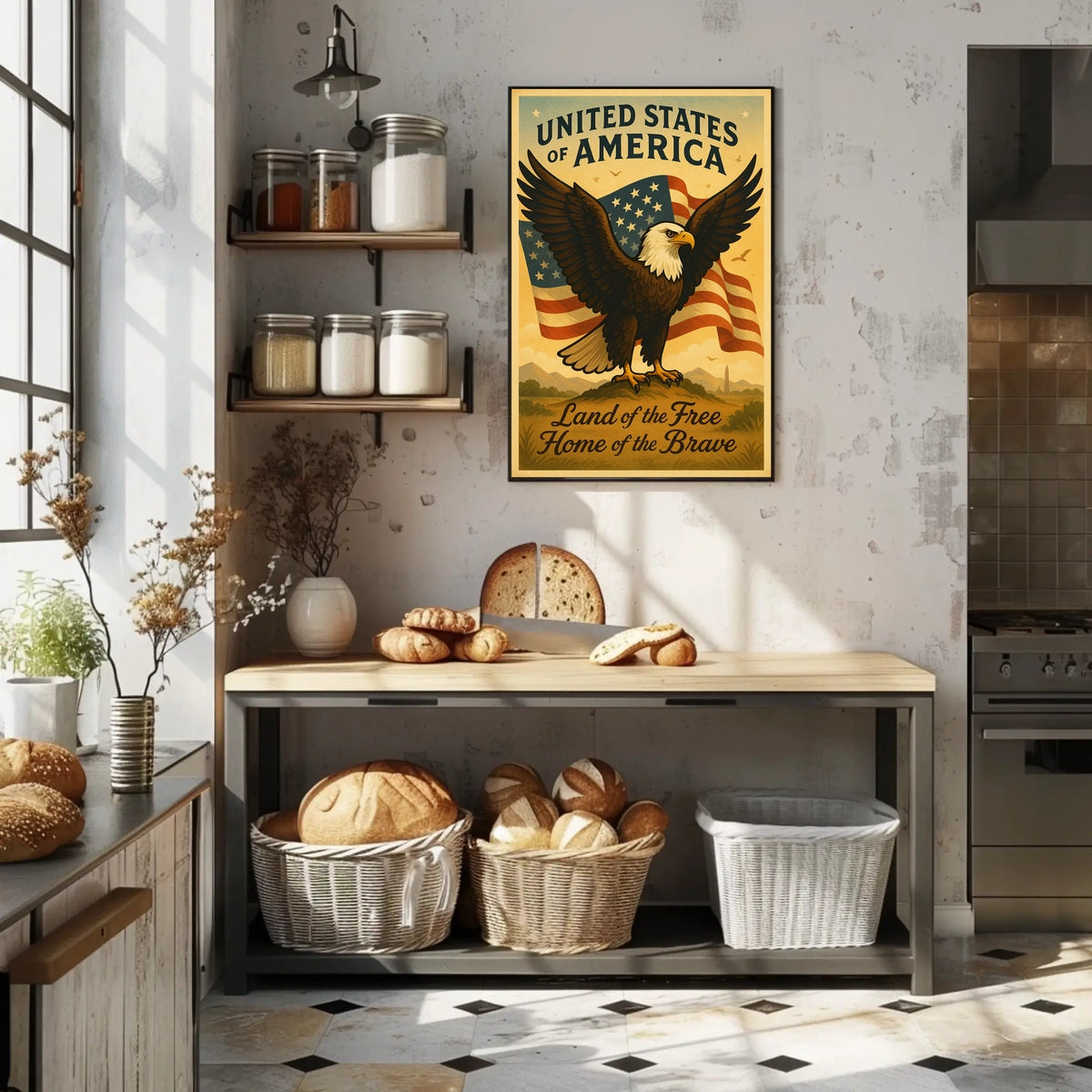 United States of America Patriotic Poster