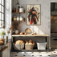 Urban Mech Warrior Poster PosterGoat