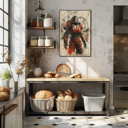 Urban Mech Warrior Poster PosterGoat