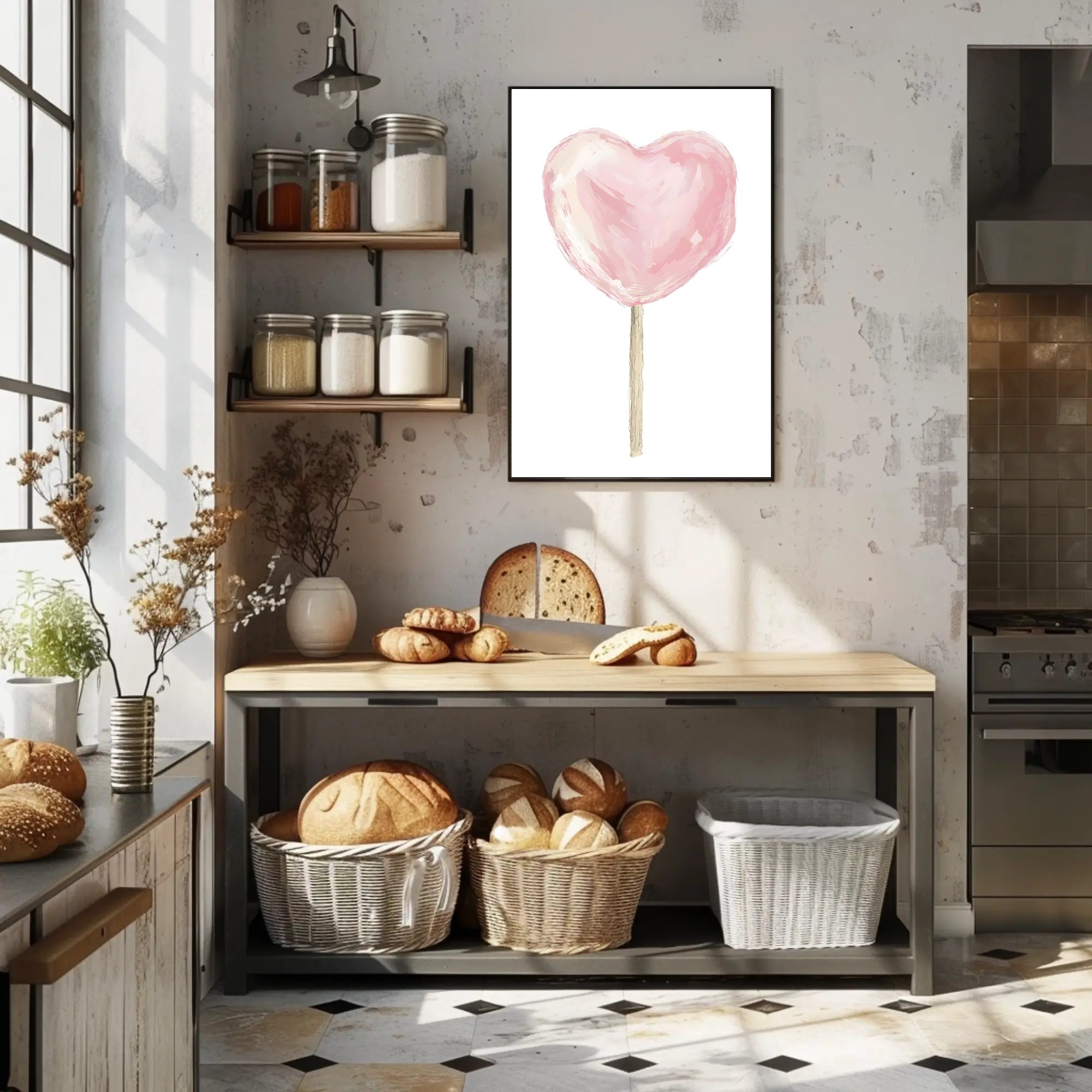 Heart Shaped Delight Poster Romantic Wall Art Print