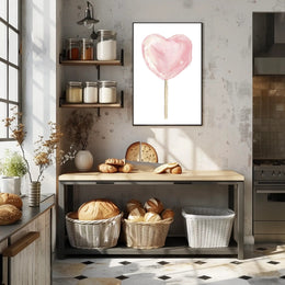 Heart Shaped Delight Poster Romantic Wall Art Print