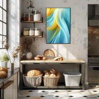 Abstract Waves Of Color Abstract Poster