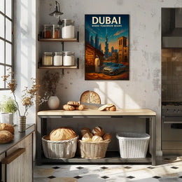 Dubai Cityscape Poster Where Tomorrow Begins For Dreamers