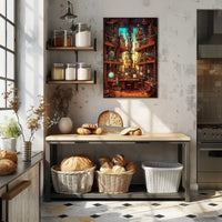 Steampunk Laboratory Poster
