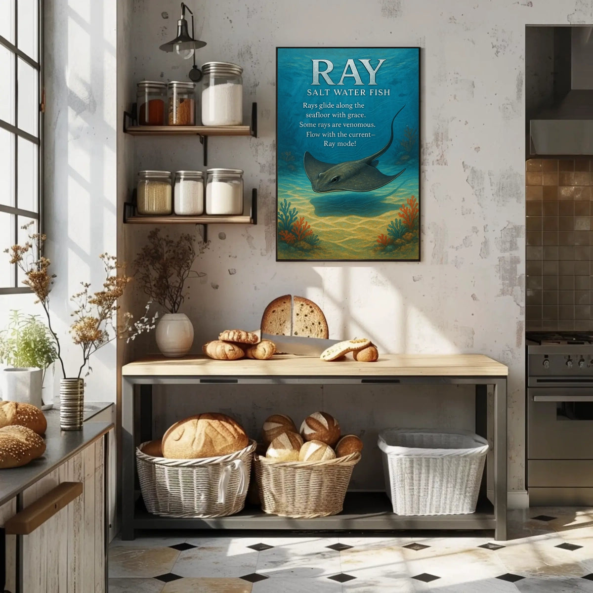 Ray Salt Water Fish Poster