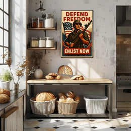 Defend Freedom Enlist Now Poster