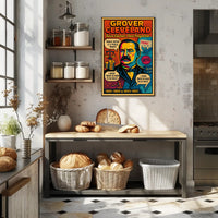 Grover Cleveland Twice Elected, Once Forgotten Poster PosterGoat