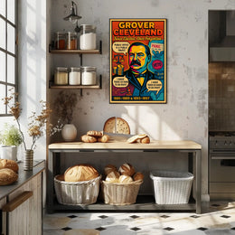 Grover Cleveland Twice Elected, Once Forgotten Poster PosterGoat