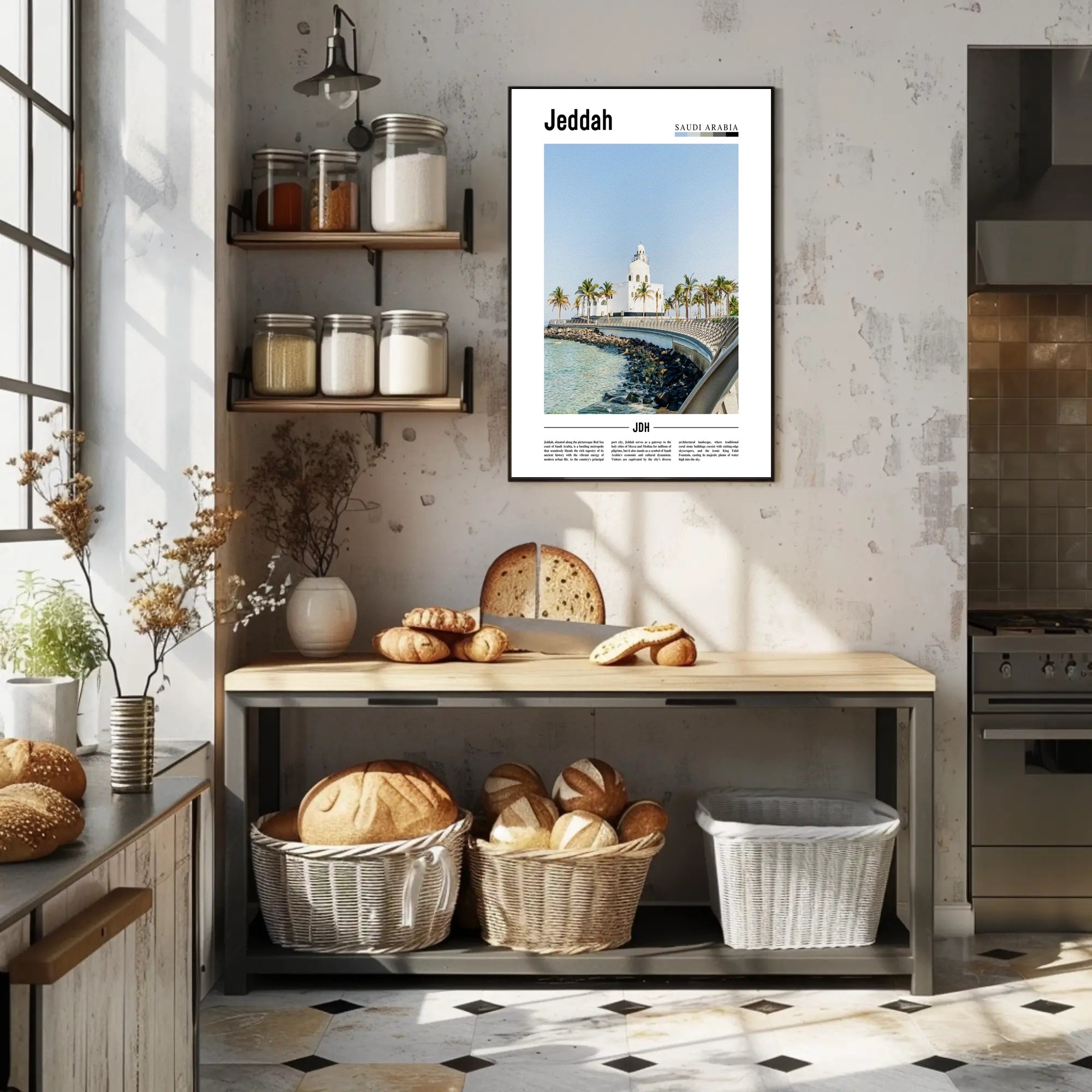 Jeddah Skyline: The Modern Cultural Heritage Travel Poster PosterGoat