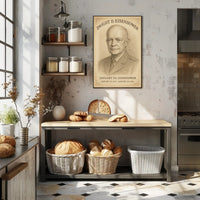 Dwight D Eisenhower Presidential Term Overview Poster Art Print PosterGoat