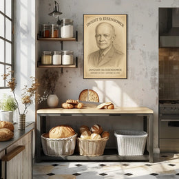Dwight D Eisenhower Presidential Term Overview Poster Art Print PosterGoat