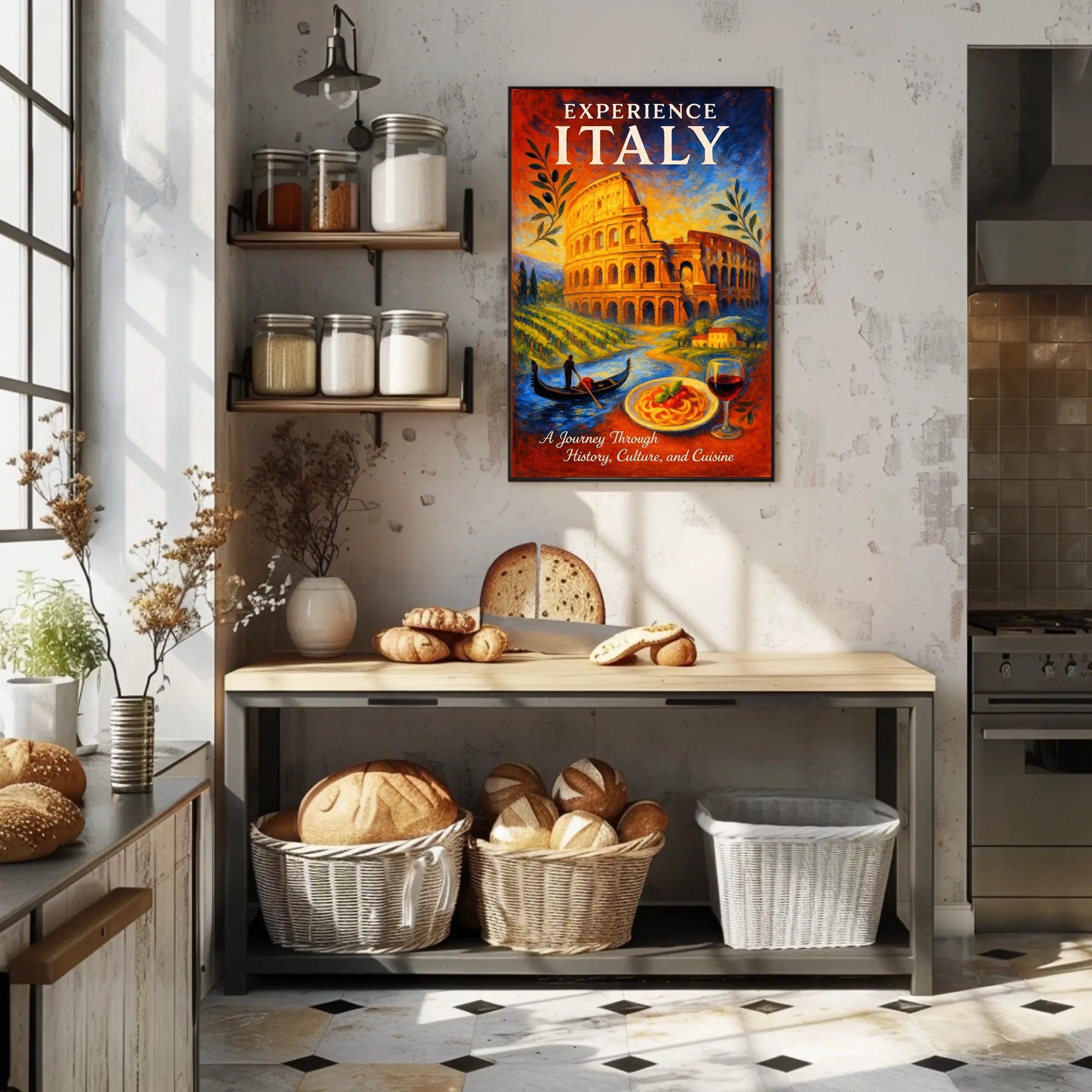 Experience Italy Poster PosterGoat