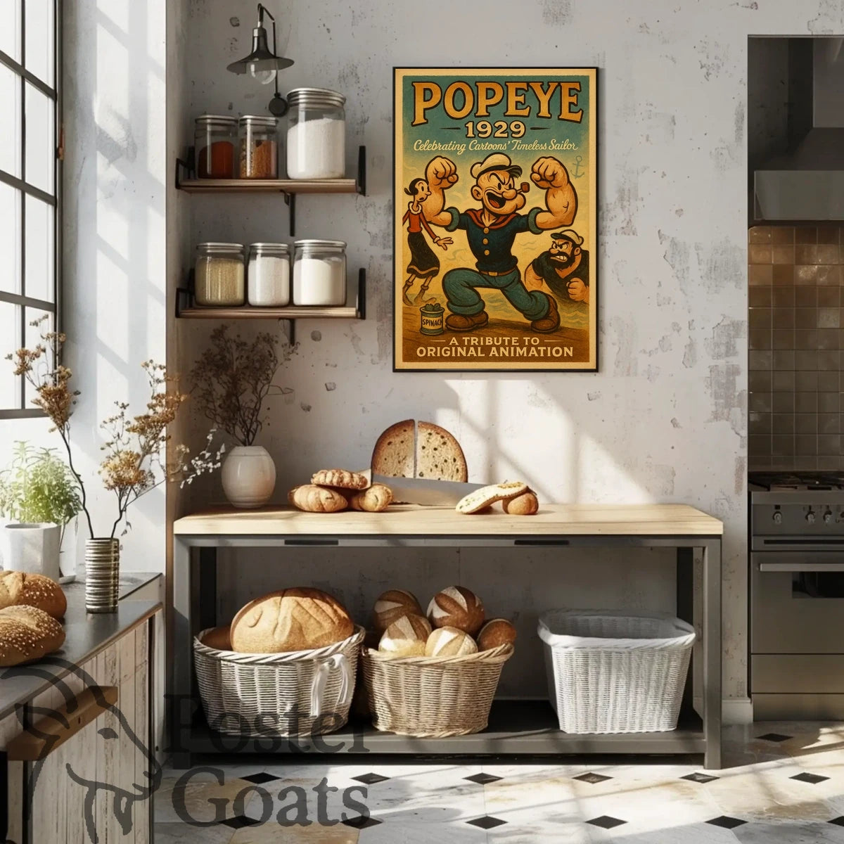 Classic Cartoon Sailor Nostalgia Pop Culture Poster