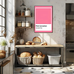 Pink Carnation Modern Color Palette Reference Poster PosterGoat