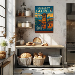 Explore The Rich Heritage Of Georgia Poster