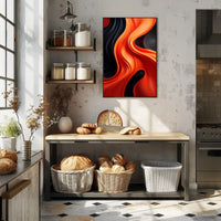 Abstract Waves Of Color Abstract Poster