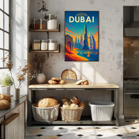 Dubai Poster City Of Wonders Vibrant Skyline For Travelers