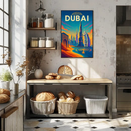 Dubai Poster City Of Wonders Vibrant Skyline For Travelers
