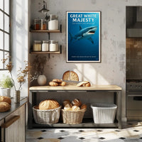 Great White Majesty Poster PosterGoat