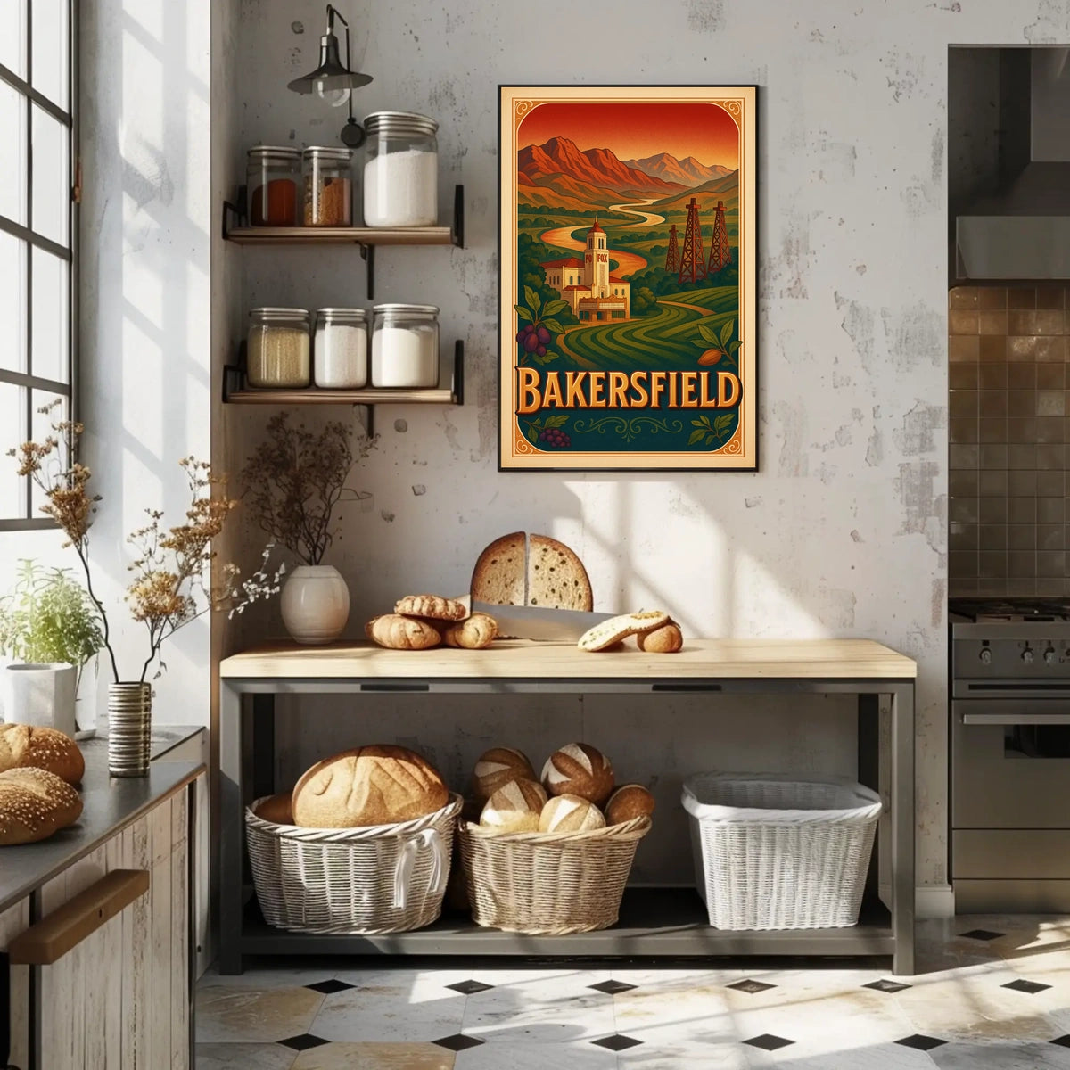 Bakersfield Landscape Poster