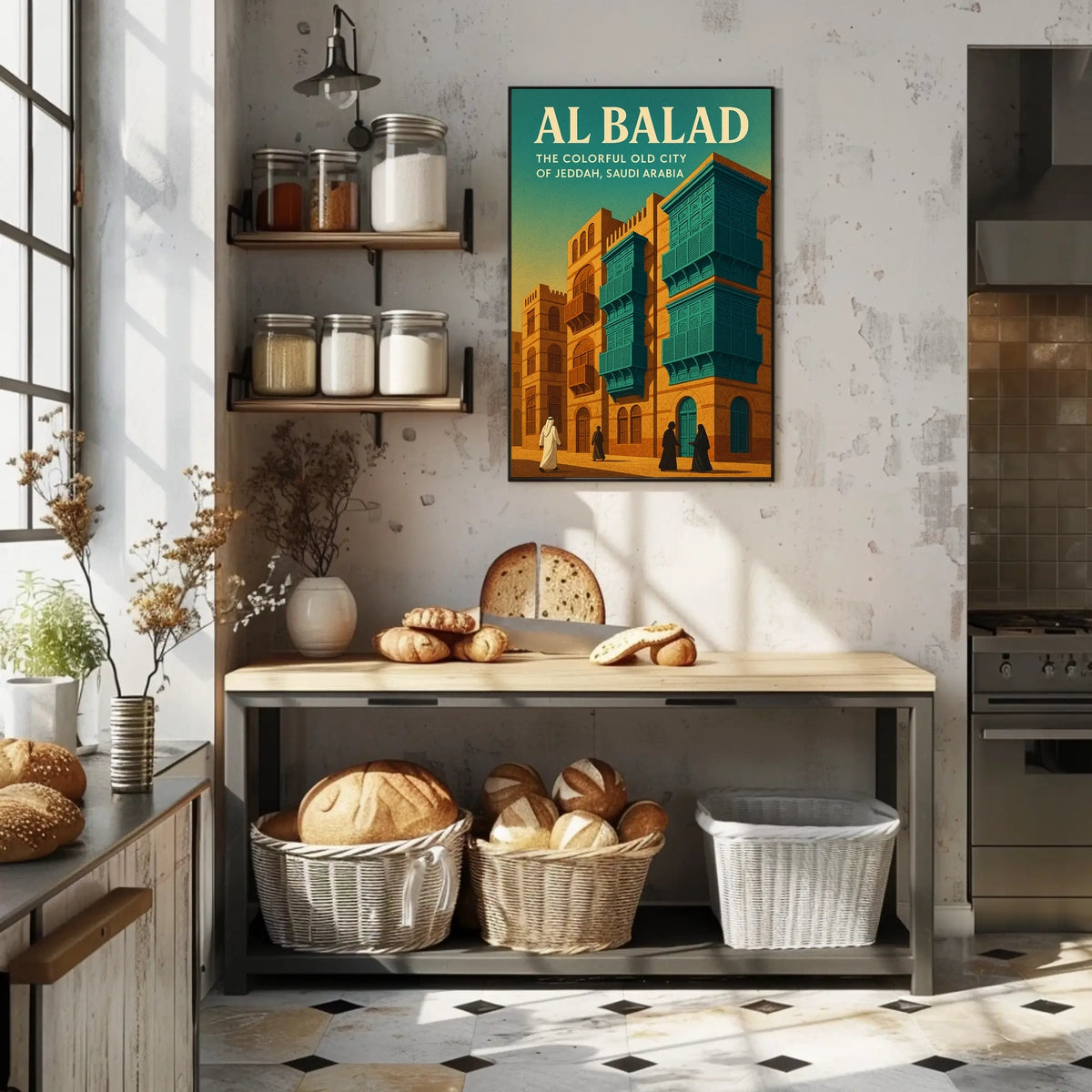 Al Balad The Colorful Old City Of Poster
