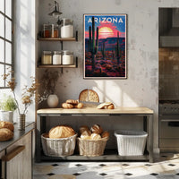 Arizona Desert Sunset Poster