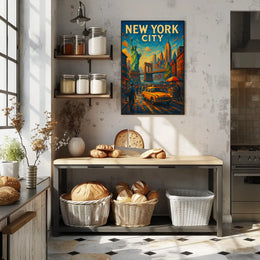 New York City Iconic Landmarks Poster