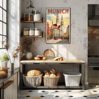 Munich Cityscape Poster