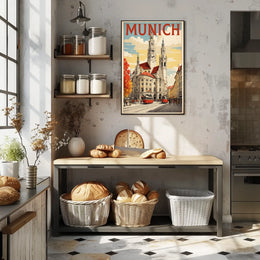 Munich Cityscape Poster