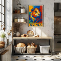 Vibrant Guinea Mosaic Poster