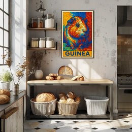 Vibrant Guinea Mosaic Poster