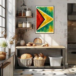 Abstract National Colors Poster