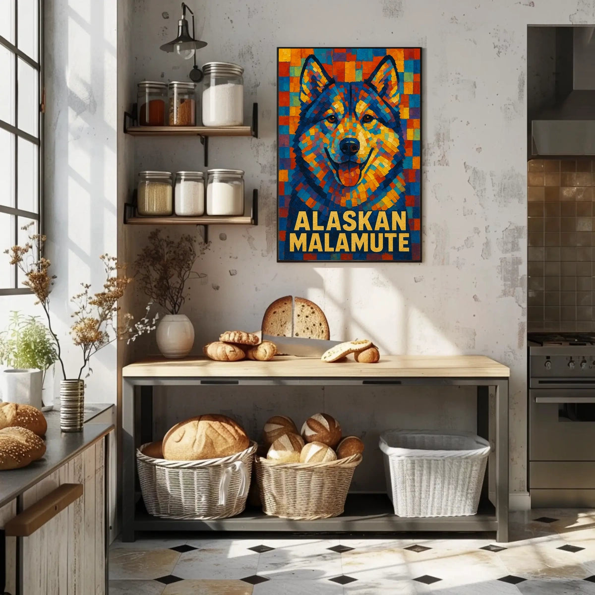 Alaskan Malamute Art Poster